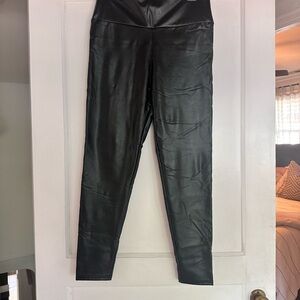 Black Faux Leather Leggings